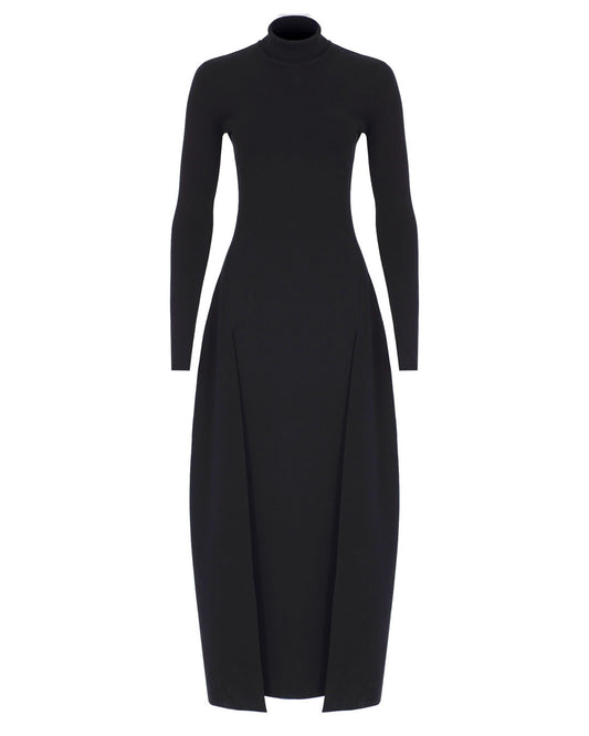 Double Slit Maxi Knit Dress