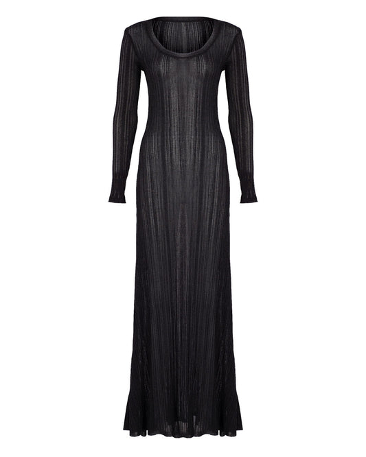 Glitter Maxi Knit Dress