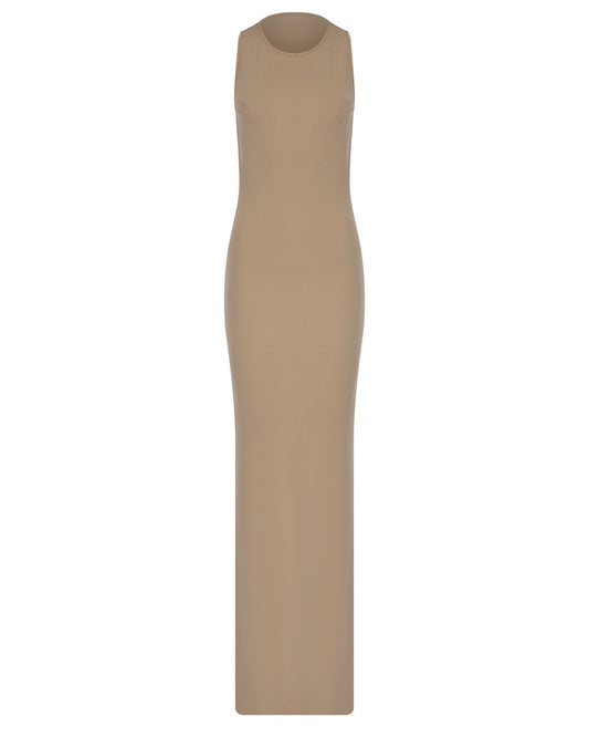 Halter Maxi Jersey Dress