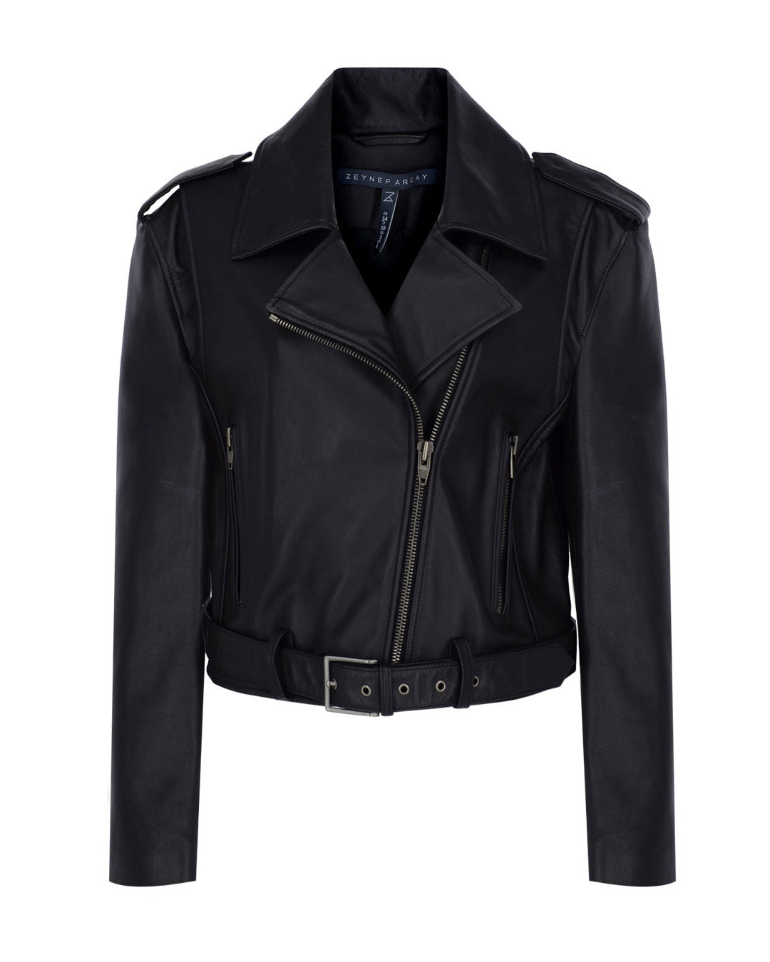 Short Leather Biker