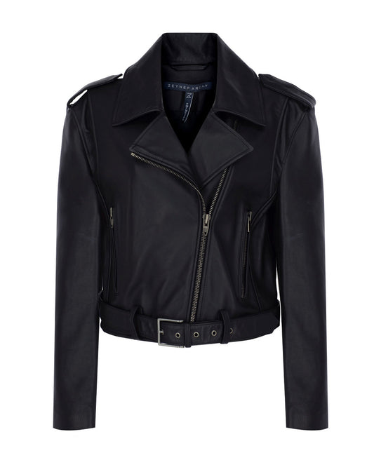 Short Leather Biker