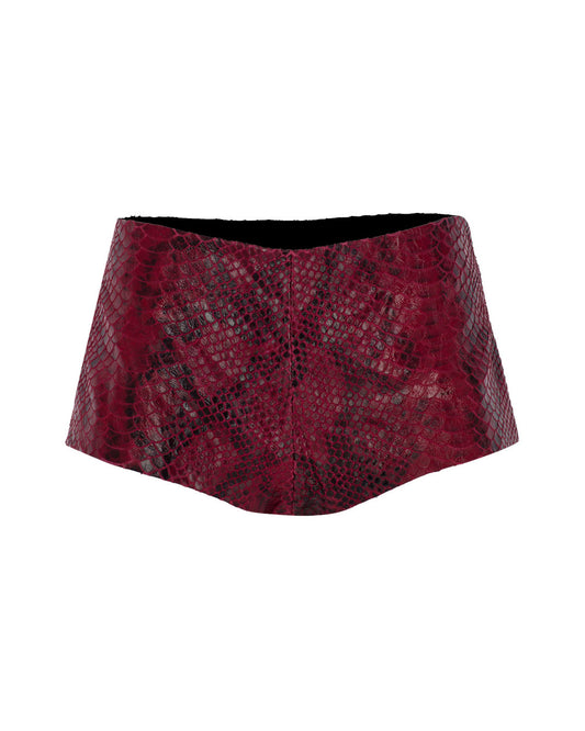 Micro Leather Shorts
