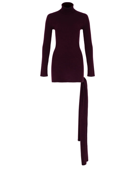 Mini Cashmere Dress with Scarf