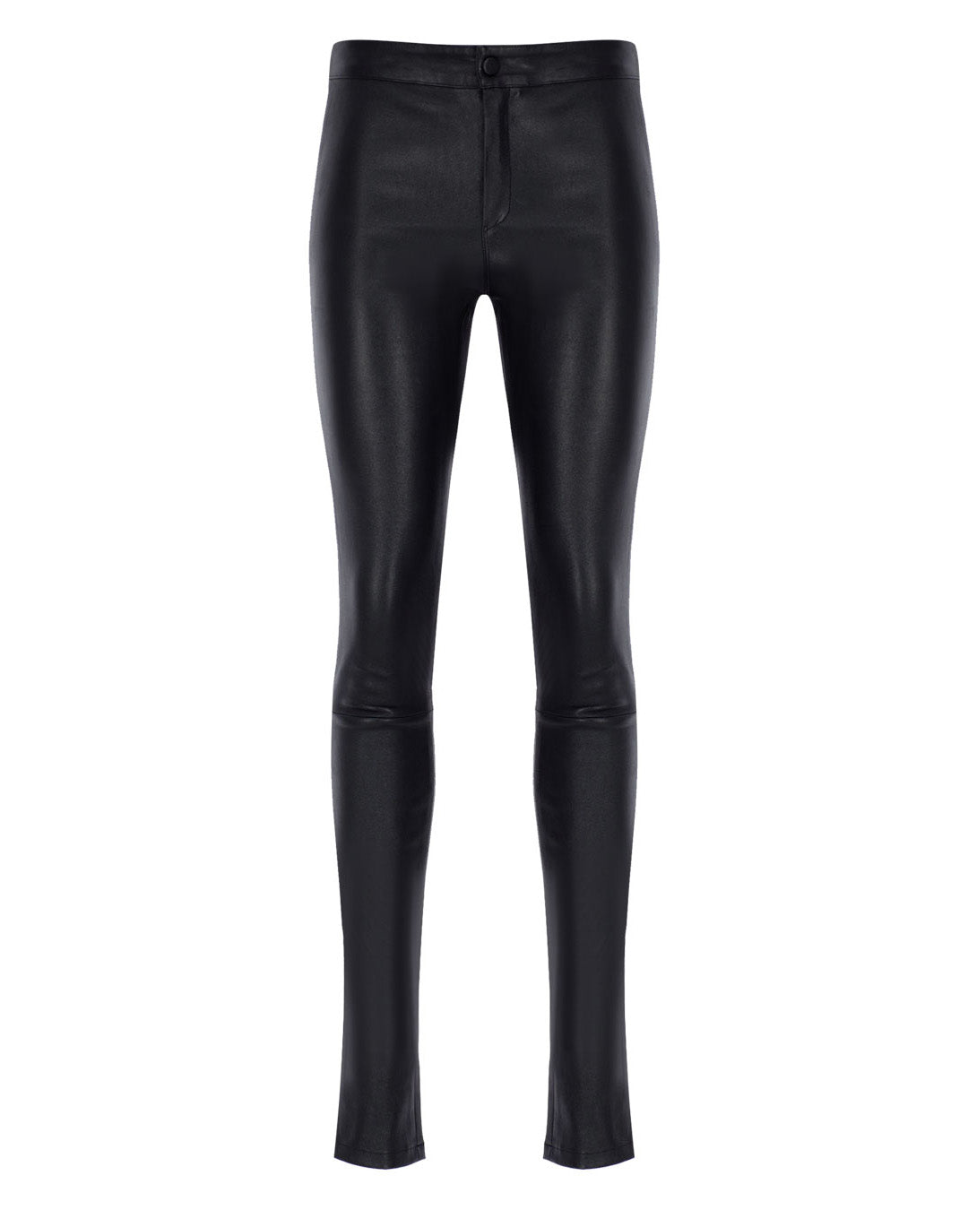 High Waisted Skinny Leather Pants