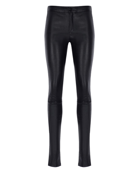 High Waisted Skinny Leather Pants