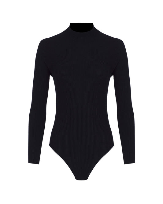 Halterneck Knit Bodysuit