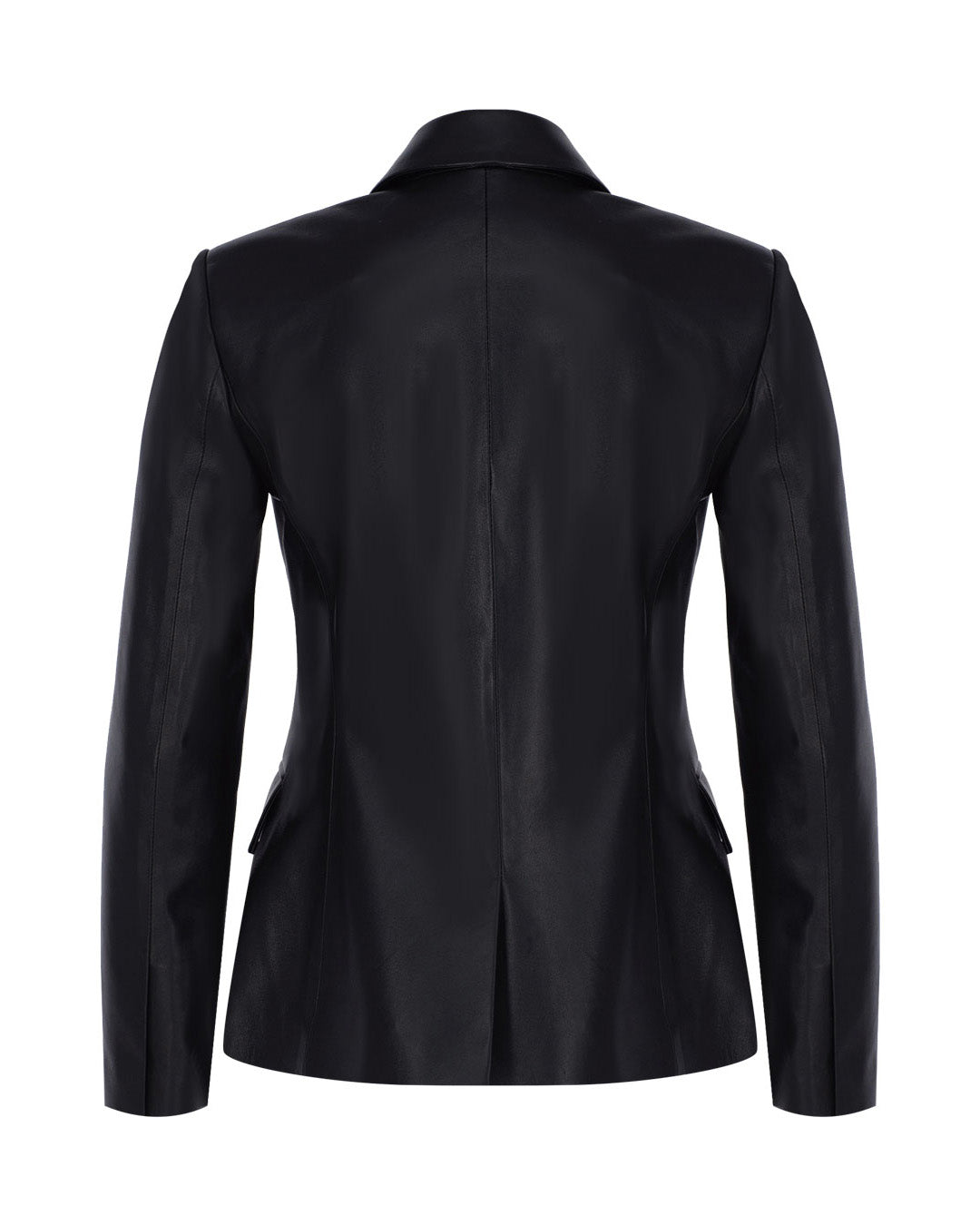 Buttonup Leather Blazer