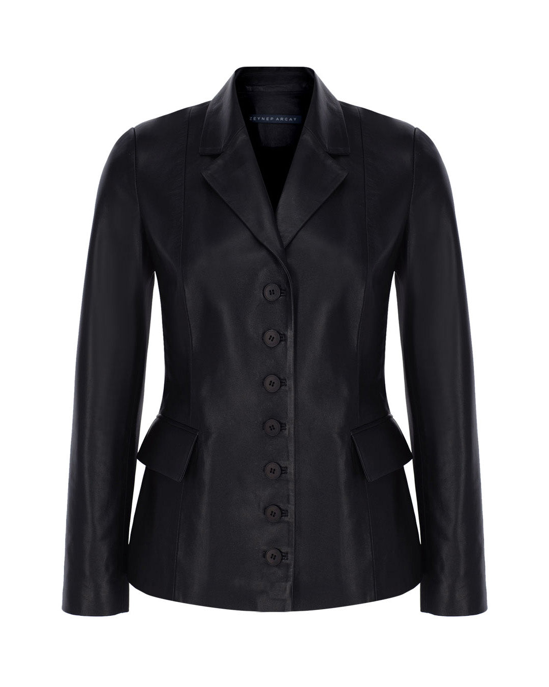 Buttonup Leather Blazer