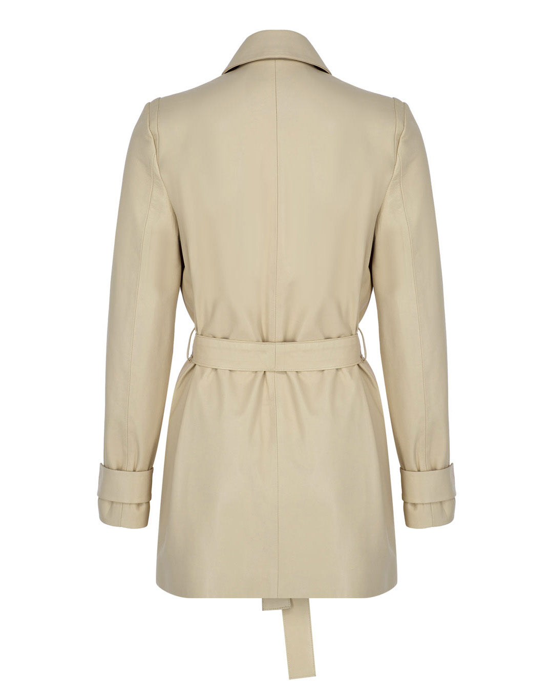 Short Leather Trench