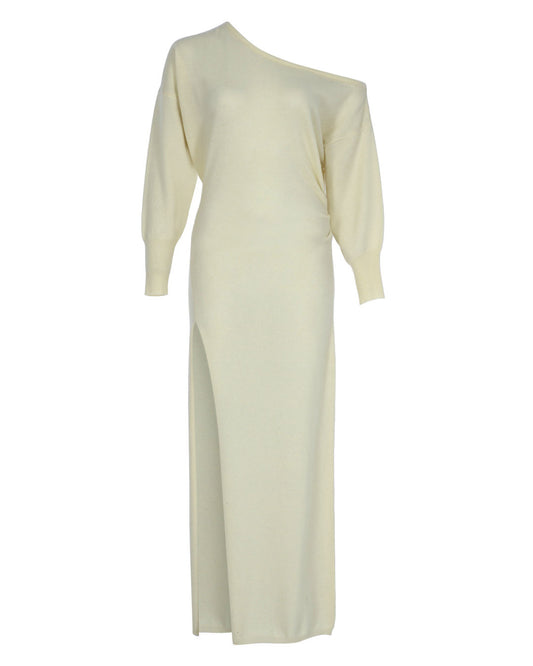 One Slit Cashmere Maxi Dress