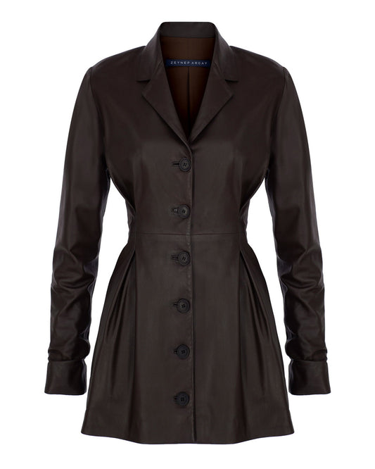 Ajda Leather Dress
