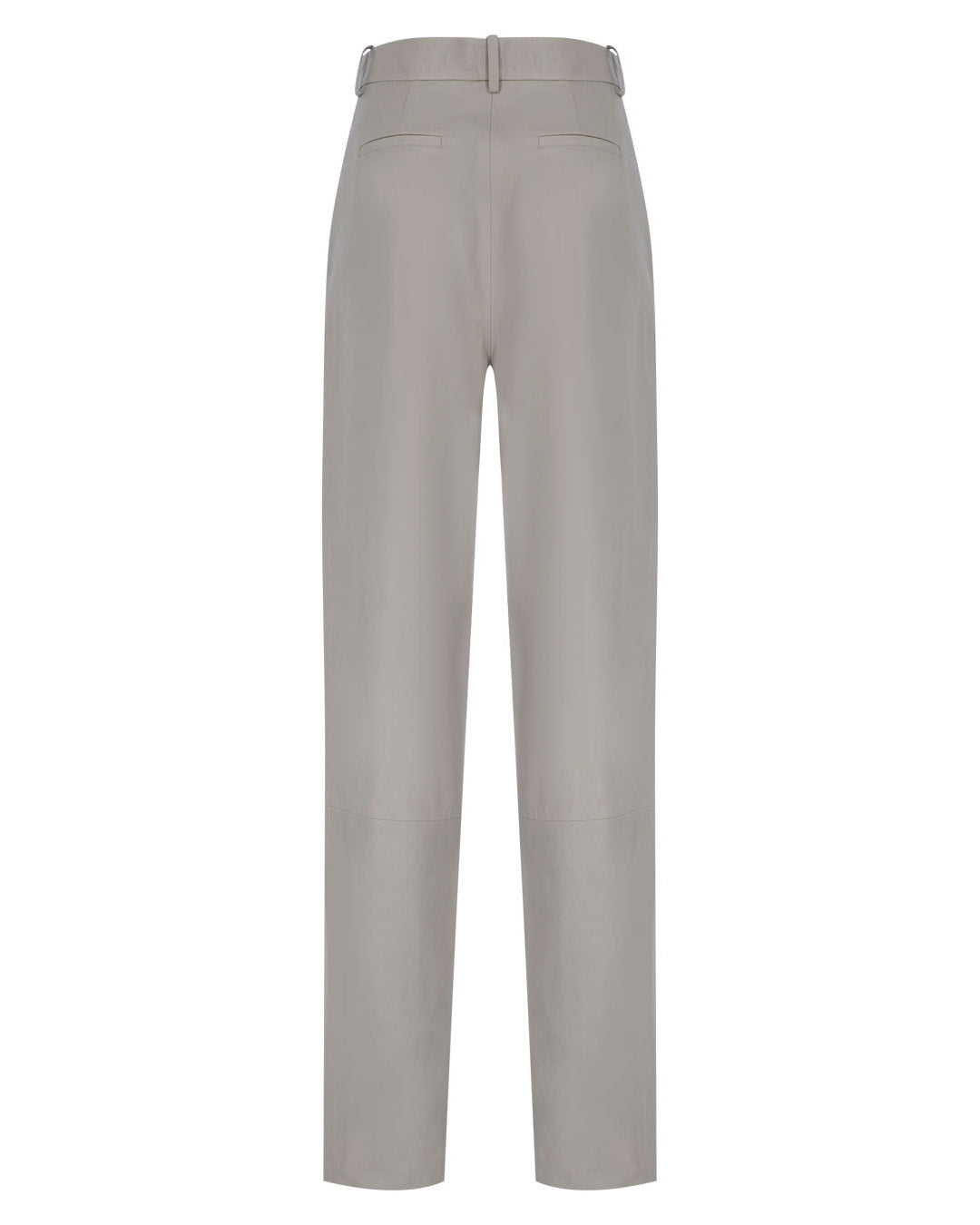 Pleated Leather Pants