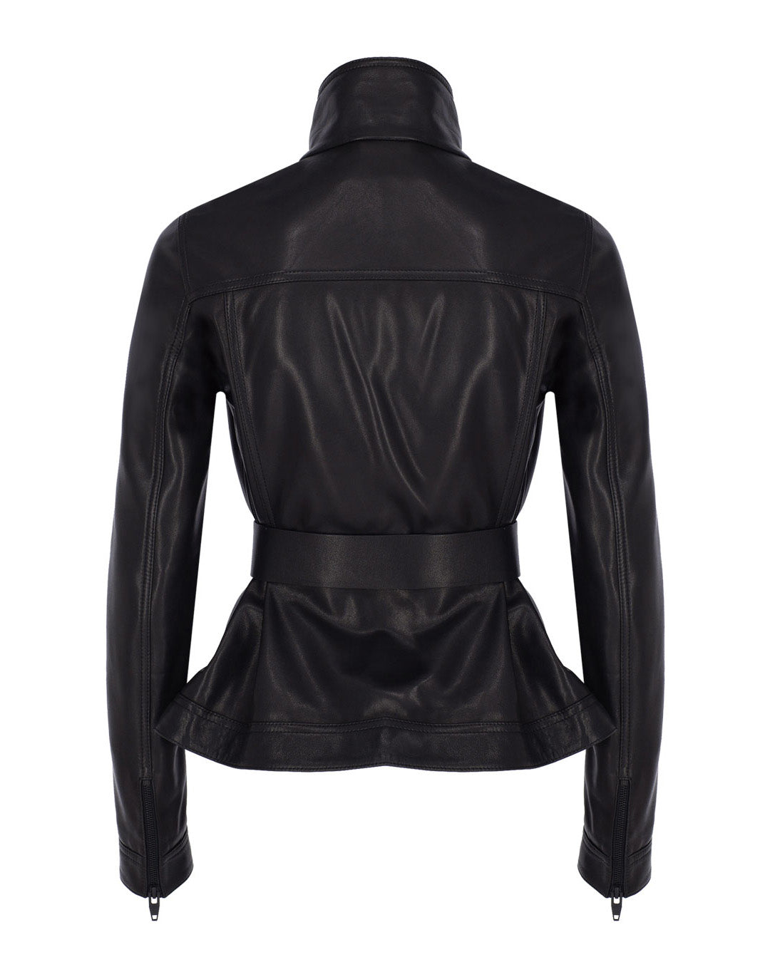 Peplum Leather Biker