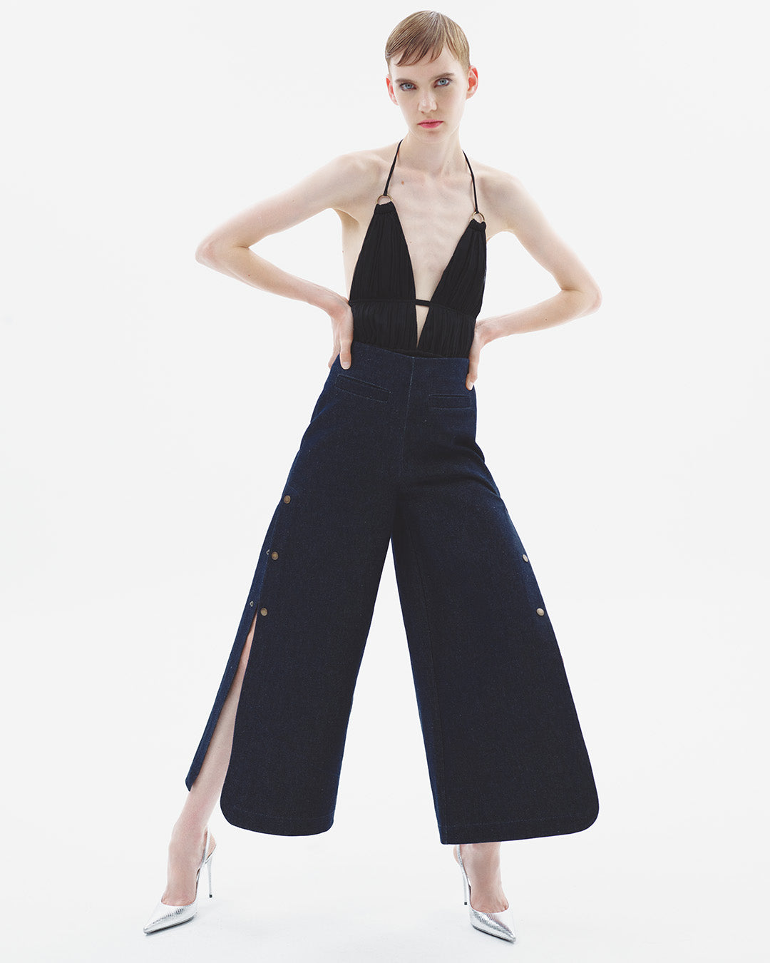 Culotte Denim Pants