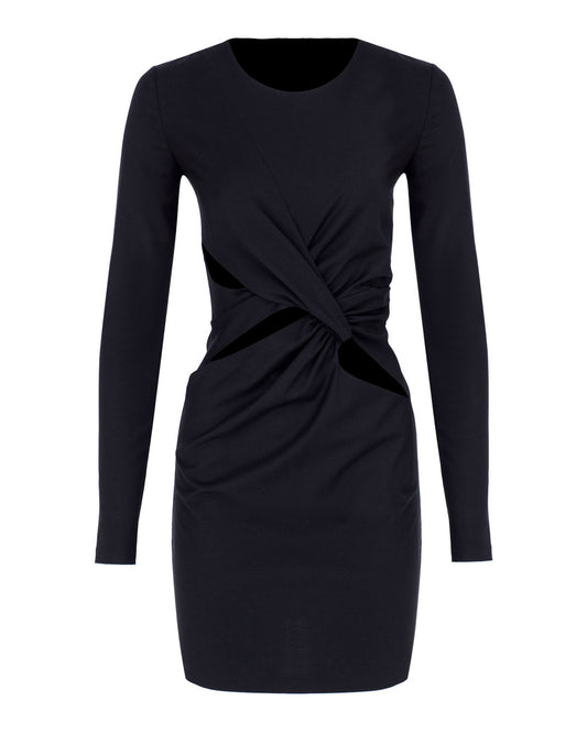 LongSleeve Wool Mini Dress