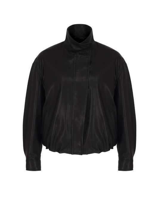 Leather Bomber Jacket