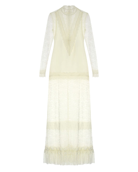 Long Sleeve Maxi Lace Gown