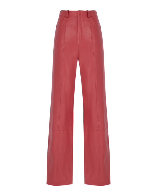 Loose Leather Pants