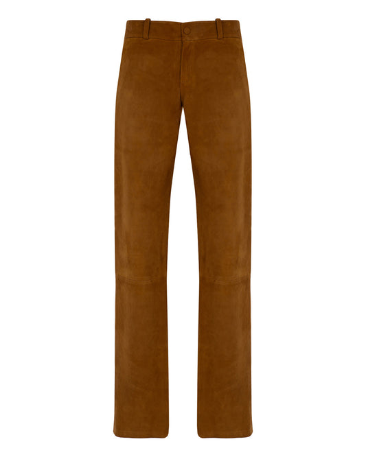 Low Waisted Suede Pants
