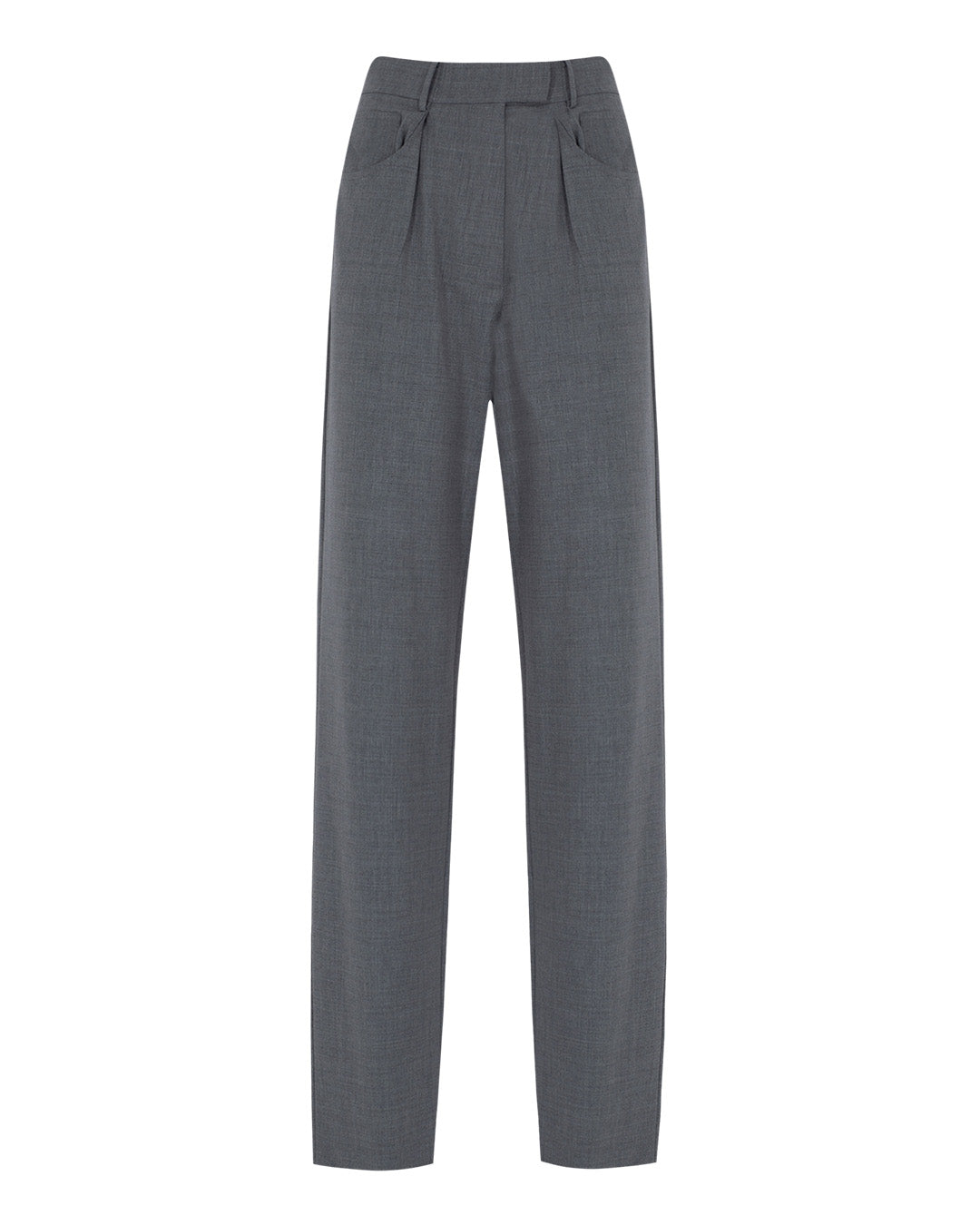 Low Waisted Wool Baggy Pants