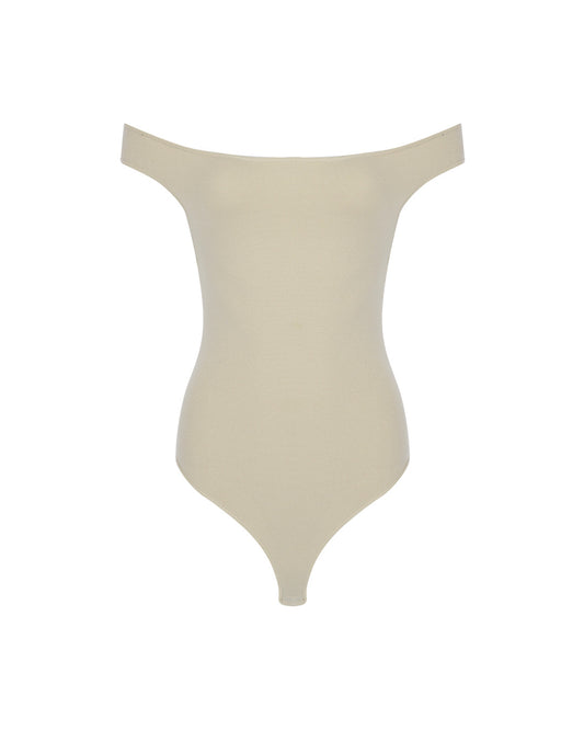 Off The Shoulder Knit Bodysuit