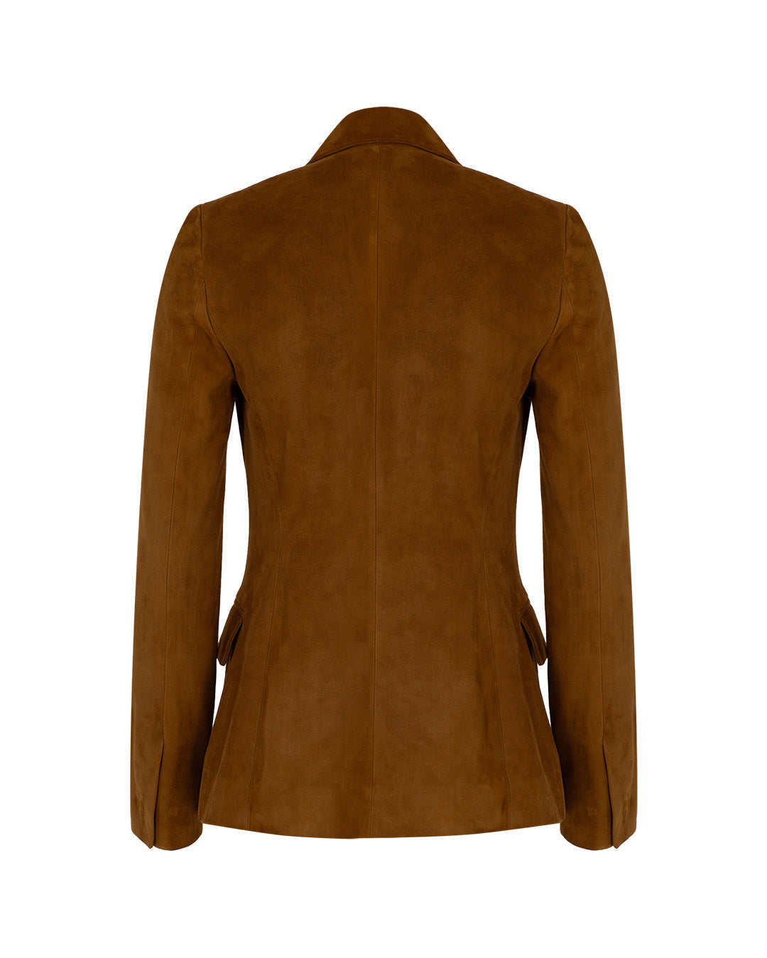 One Button Suede Blazer