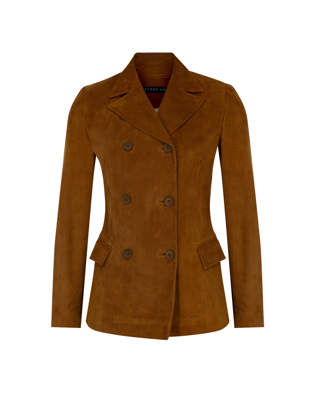 One Button Suede Blazer