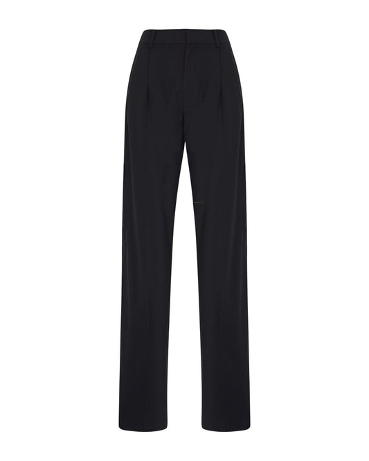 Pleated Technical Wool Pants
