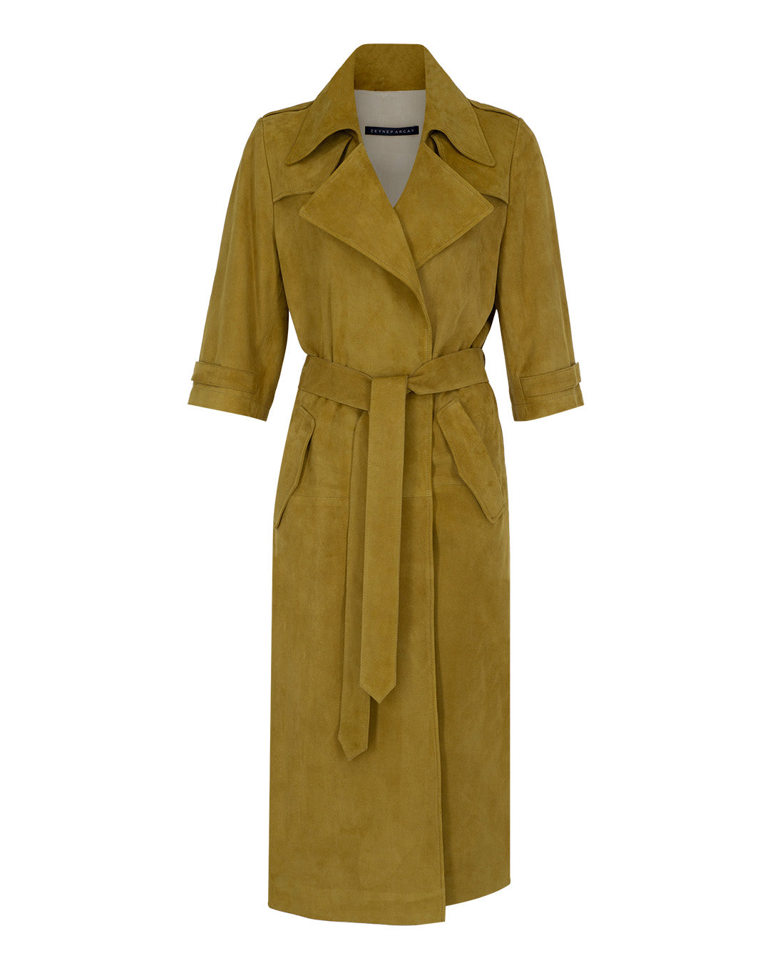 Suede Trench Coat