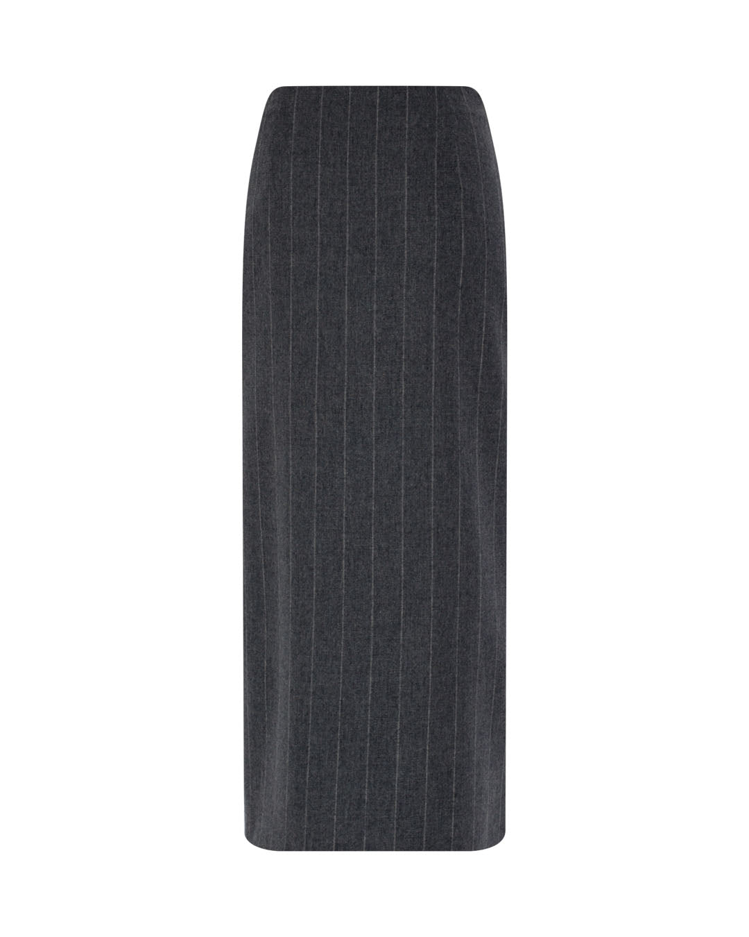 Wool Midi Skirt w Lace