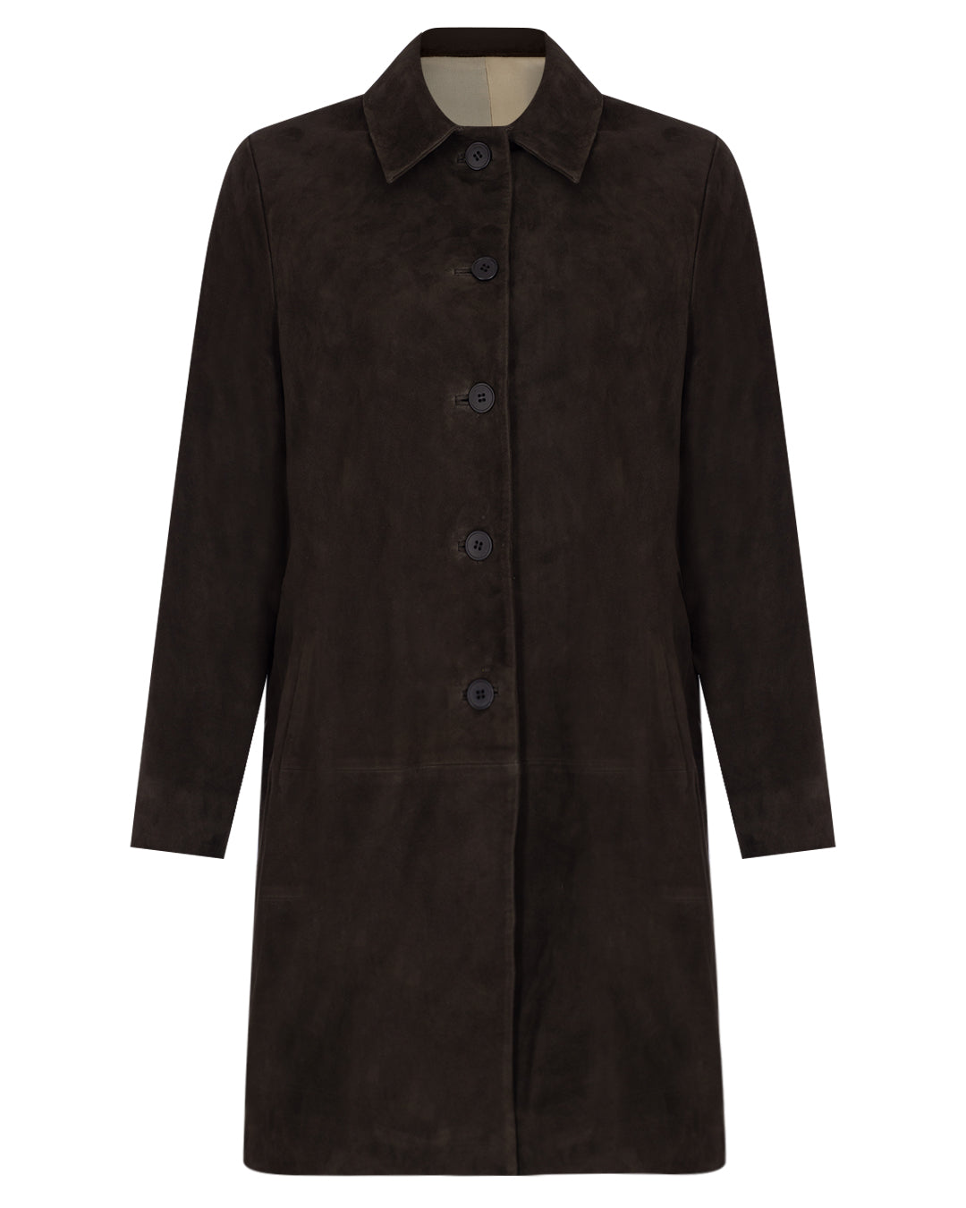 3/4 Sleeve Suede Jacket