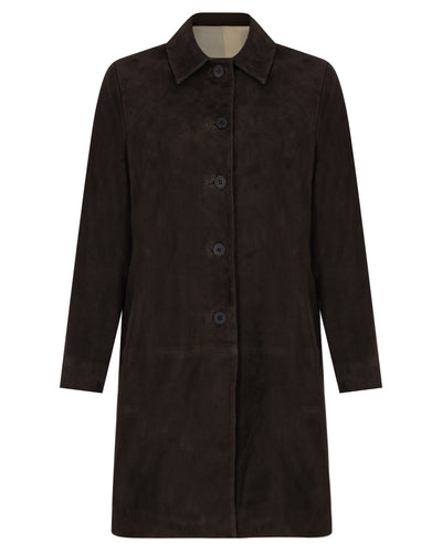 3/4 Sleeve Suede Jacket
