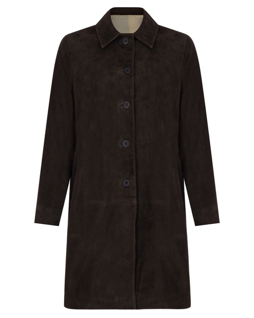 3/4 Sleeve Suede Jacket