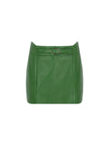 70's Mini Leather Skirt