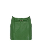 70's Mini Leather Skirt