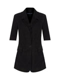 70's Short Sleeve Suede Blazer