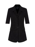 70's Short Sleeve Suede Blazer