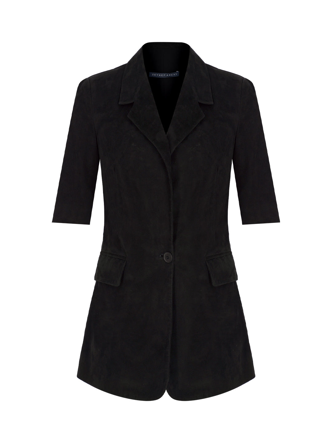 70's Short Sleeve Suede Blazer