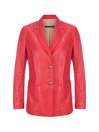 70s Leather Blazer