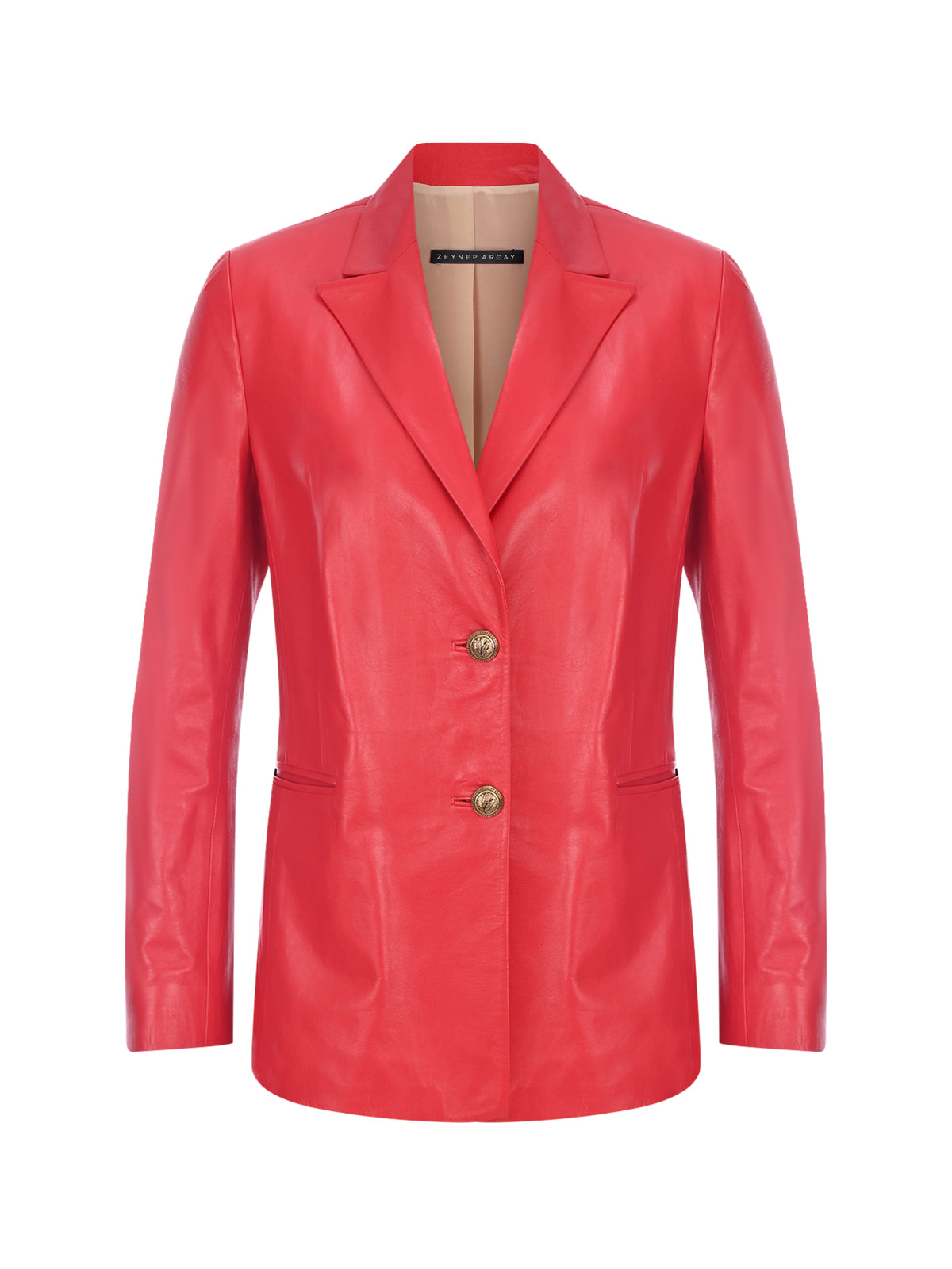 70s Leather Blazer