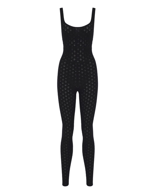 Ajoured Knit Catsuit