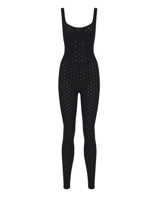 Ajoured Knit Catsuit