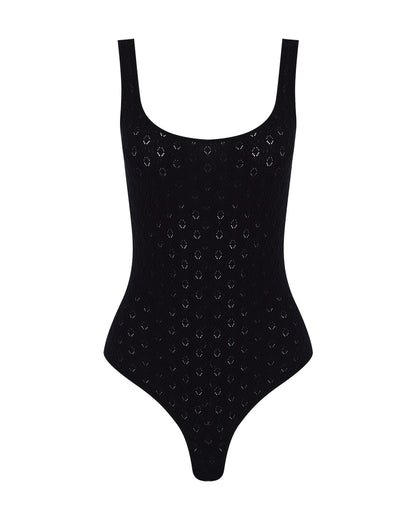 Ajoured Knit Bodysuit