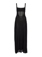Ajured Knit Maxi Dress