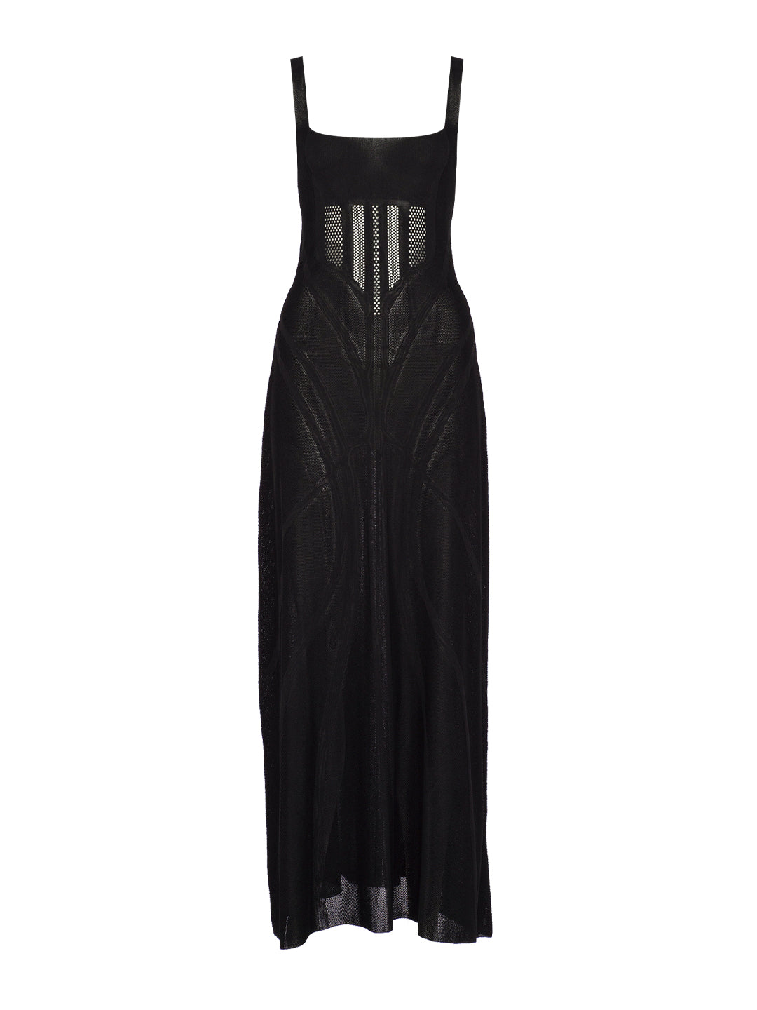 Ajured Knit Maxi Dress