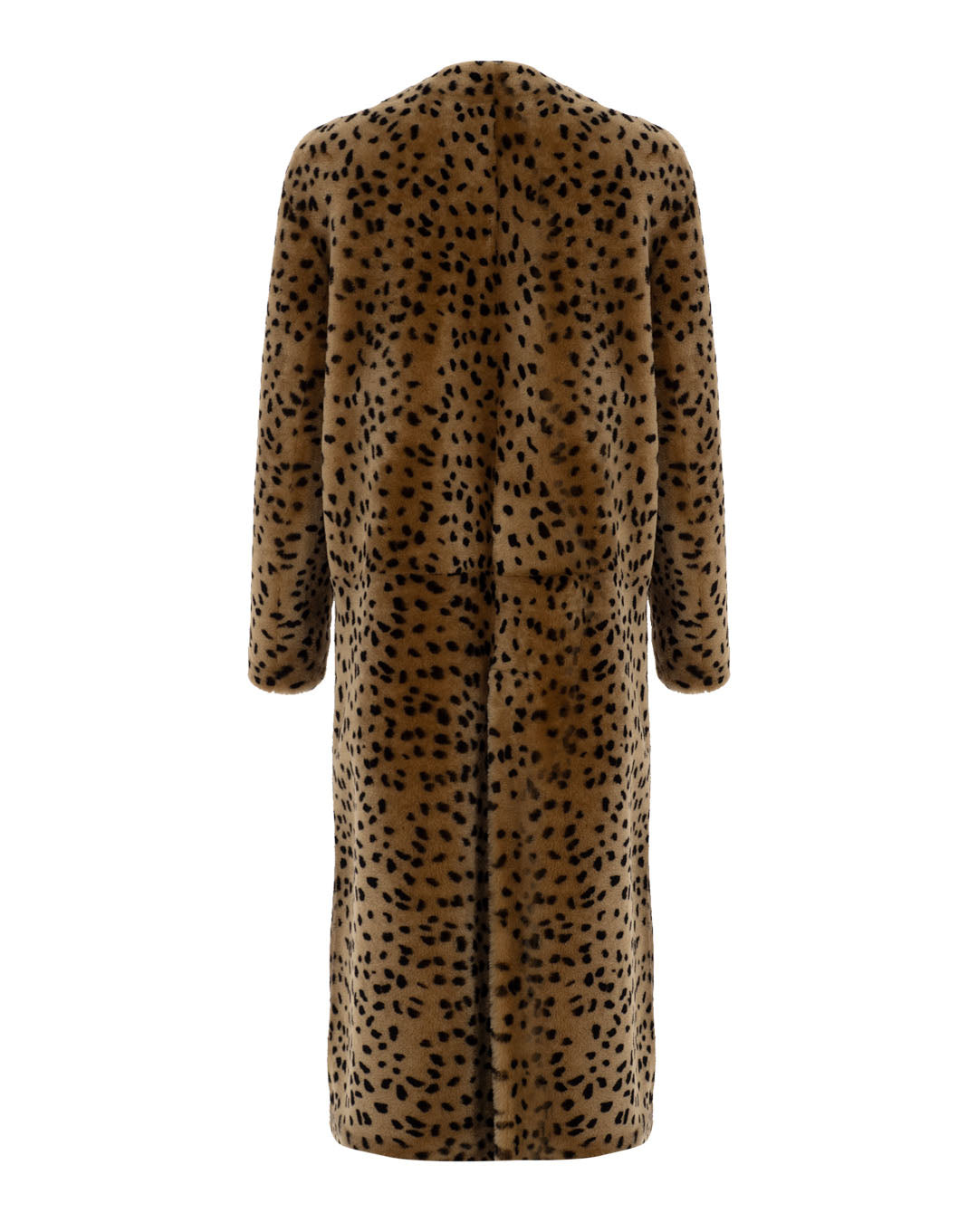 Animal Print Shearling Coat