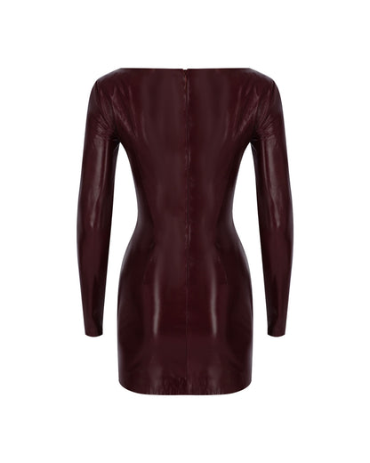 Balerina Leather Mini Dress