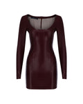 Balerina Leather Mini Dress