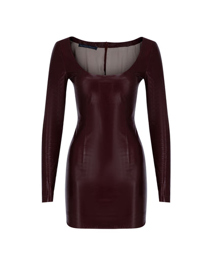 Balerina Leather Mini Dress