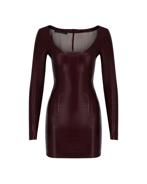 Balerina Leather Mini Dress